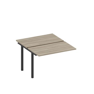 Спэйс+ А1 ЧР 173.1-1 ВЛ (Вяз либерти/Ччерный гладкий) Секция стола рабочей станции на металлокаркасе