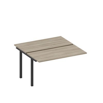 Спэйс+ А1 ЧР 174.1-1 ВЛ (Вяз либерти/Ччерный гладкий) Секция стола рабочей станции на металлокаркасе