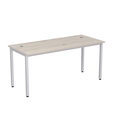 Стиль 2М.104 (Сканди/Алюминий матовый) Стол рабочий