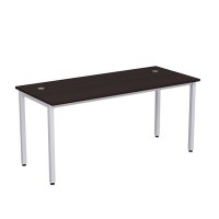 Стиль 2М.104 (Венге/Алюминий матовый) Стол рабочий