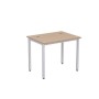 Стиль 2М.105 (Дуб/Алюминий матовый) Стол рабочий