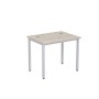Стиль 2М.105 (Сканди/Алюминий матовый) Стол рабочий