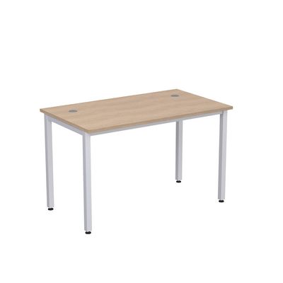 Стиль 2М.108 (Дуб/Алюминий матовый) Стол рабочий