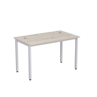 Стиль 2М.108 (Сканди/Алюминий матовый) Стол рабочий