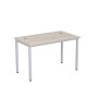 Стиль 2М.108 (Сканди/Алюминий матовый) Стол рабочий