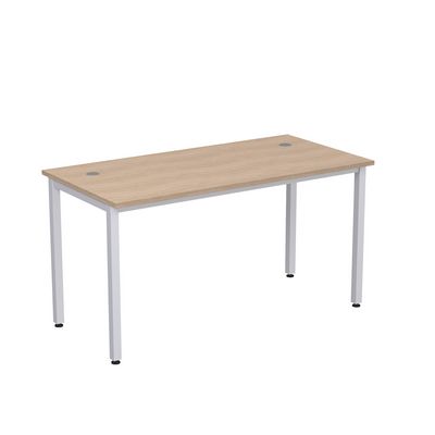 Стиль 2М.109 (Дуб/Алюминий матовый) Стол рабочий