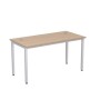 Стиль 2М.109 (Дуб/Алюминий матовый) Стол рабочий