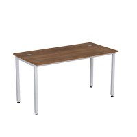 Стиль 2М.109 (Шамони темный/Алюминий матовый) Стол рабочий