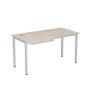 Стиль 2М.122 (Сканди/Алюминий матовый) Стол криволинейный левый