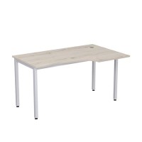 Стиль 2М.123 (Сканди/Алюминий матовый) Стол криволинейный правый