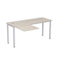 Стиль 2М.132 (Сканди/Алюминий матовый) Стол криволинейный левый