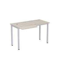 Стиль 2М.141 (Сканди/Алюминий матовый) Стол криволинейный левый