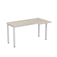 Стиль 2М.145 (Сканди/Алюминий матовый) Стол криволинейный правый
