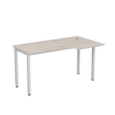 Стиль 2М.145 (Сканди/Алюминий матовый) Стол криволинейный правый
