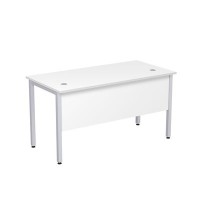 Стиль 2МД.109 (Белый/Алюминий матовый) Стол рабочий