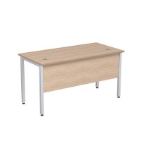 Стиль 2МД.109 (Дуб/Алюминий матовый) Стол рабочий