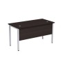 Стиль 2МД.109 (Венге/Алюминий матовый) Стол рабочий