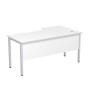 Стиль 2МД.120 (Белый/Алюминий матовый) Стол криволинейный левый