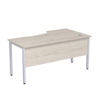 Стиль 2МД.120 (Сканди/Алюминий матовый) Стол криволинейный левый