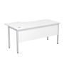 Стиль 2МД.121 (Белый/Алюминий матовый) Стол криволинейный правый