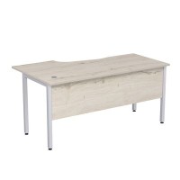 Стиль 2МД.121 (Сканди/Алюминий матовый) Стол криволинейный правый