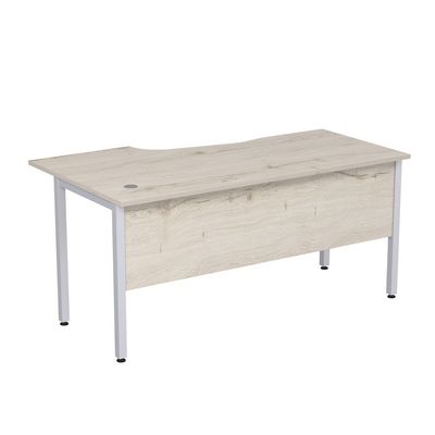 Стиль 2МД.121 (Сканди/Алюминий матовый) Стол криволинейный правый