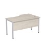 Стиль 2МД.122 (Сканди/Алюминий матовый) Стол криволинейный левый