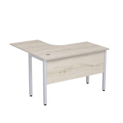 Стиль 2МД.129 (Сканди/Алюминий матовый) Стол криволинейный правый