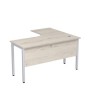 Стиль 2МД.130 (Сканди/Алюминий матовый) Стол криволинейный левый