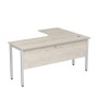 Стиль 2МД.132 (Сканди/Алюминий матовый) Стол криволинейный левый