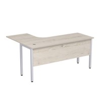 Стиль 2МД.133 (Сканди/Алюминий матовый) Стол криволинейный правый
