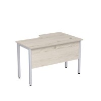 Стиль 2МД.141 (Сканди/Алюминий матовый) Стол криволинейный левый