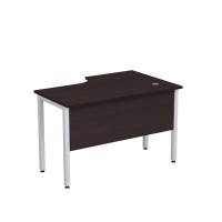Стиль 2МД.141 (Венге/Алюминий матовый) Стол криволинейный левый