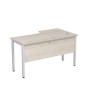 Стиль 2МД.142 (Сканди/Алюминий матовый) Стол криволинейный левый