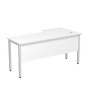 Стиль 2МД.143 (Белый/Алюминий матовый) Стол криволинейный левый