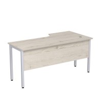 Стиль 2МД.143 (Сканди/Алюминий матовый) Стол криволинейный левый