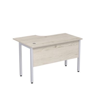 Стиль 2МД.144 (Сканди/Алюминий матовый) Стол криволинейный правый