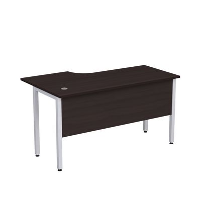 Стиль 2МД.145 (Венге/Алюминий матовый) Стол криволинейный правый