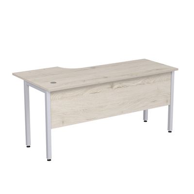 Стиль 2МД.146 (Сканди/Алюминий матовый) Стол криволинейный правый