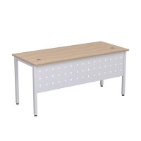 Стиль 2МК.104 (Дуб/Алюминий матовый) Стол рабочий