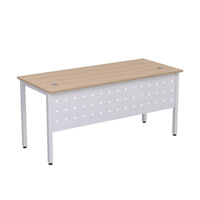 Стиль 2МК.104 (Дуб/Алюминий матовый) Стол рабочий