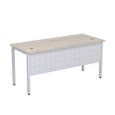 Стиль 2МК.104 (Сканди/Алюминий матовый) Стол рабочий