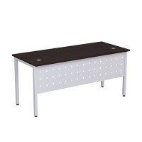 Стиль 2МК.104 (Венге/Алюминий матовый) Стол рабочий