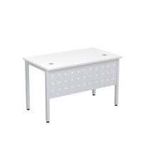 Стиль 2МК.108 (Белый/Алюминий матовый) Стол рабочий