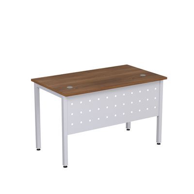 Стиль 2МК.108 (Шамони темный/Алюминий матовый) Стол рабочий