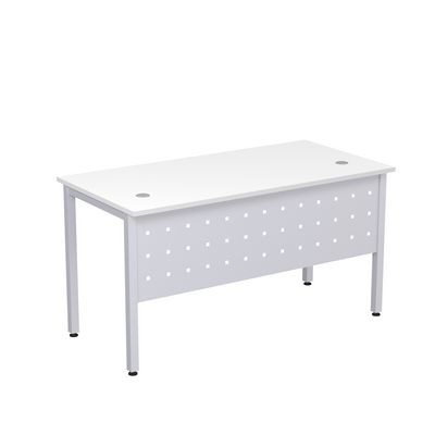 Стиль 2МК.109 (Белый/Алюминий матовый) Стол рабочий