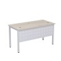 Стиль 2МК.109 (Сканди/Алюминий матовый) Стол рабочий