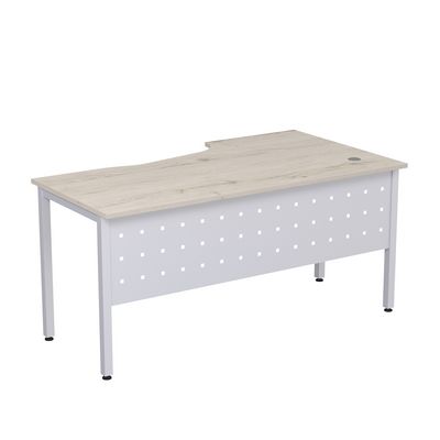 Стиль 2МК.120 (Сканди/Алюминий матовый) Стол криволинейный левый