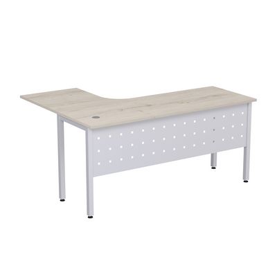 Стиль 2МК.133 (Сканди/Алюминий матовый) Стол криволинейный правый