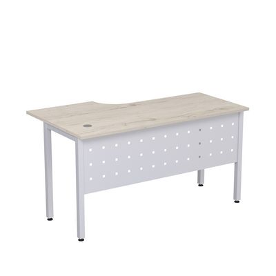 Стиль 2МК.145 (Сканди/Алюминий матовый) Стол криволинейный правый